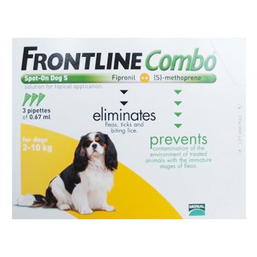 Frontline Plus (Known as Combo) for Small Dogs up to 22lbs (Orange)