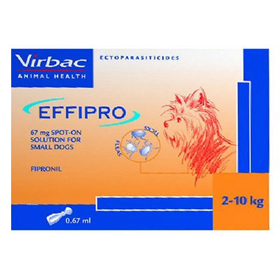 Effipro Spot-On Solution for Small Dogs up to 22 lbs (Orange)