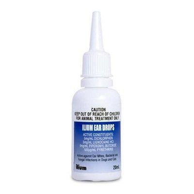 Ilium Ear Drops for Dogs and Cats