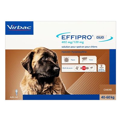 Effipro DUO Spot On For Extra Large Dogs Over 88 lbs (Brown)