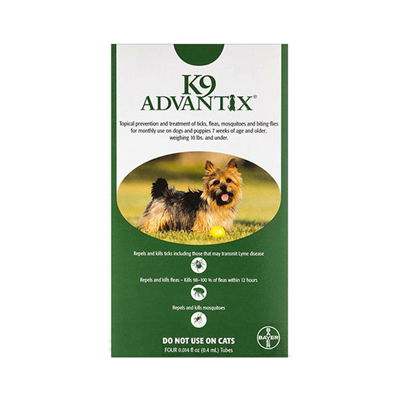 K9 Advantix Small Dogs/Pups 1-10 lbs (Green)