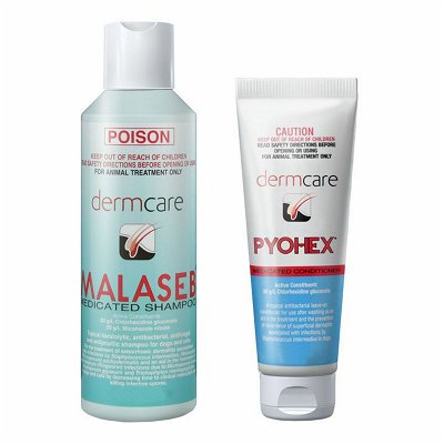 Malaseb Shampoo 250ml + Pyohex Conditioner 100ml (COMBO) 