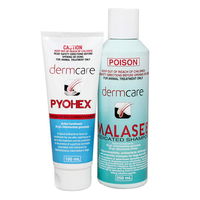 Dermcare Malaseb & Pyohex Combo 250ml Shampoo + 200ml Conditioner