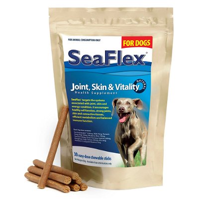 SeaFlex Joint, Skin & Vitality Health Supplement for Dogs 450gm (30 Sticks)