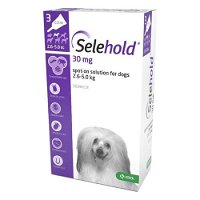 Selehold (Selamectin) For Very Small Dogs 5.5-11lbs (Purple) 30mg/0.25ml