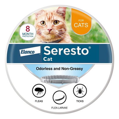 Seresto Flohhalsband für Katzen + 1 Milbemax Tablette GRATIS (für Kätzchen und kleine Katzen bis 4.4lbs)