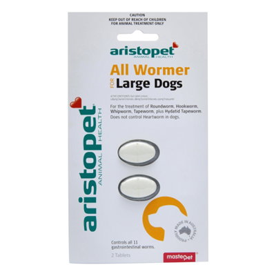 Aristopet Allwormers For Large Dogs 20 Kgs (44lbs)