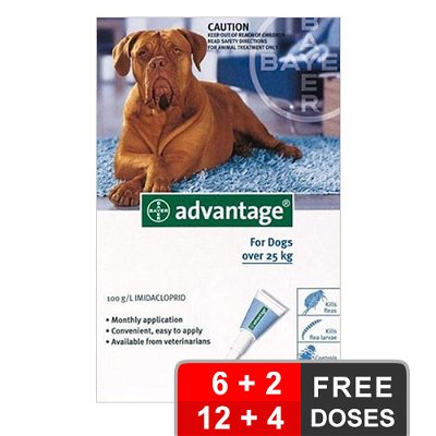 Advantage Extra Large Dogs over 55 lbs (Blue)