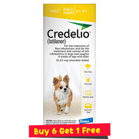 Credelio for Dogs 04 to 06 lbs (56.25 mg) Yellow