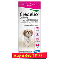 Credelio for Dogs 06 to 12 lbs (112.5mg) Pink