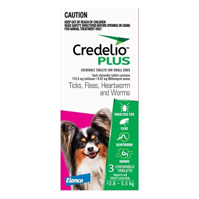 Credelio Plus For Small Dog 2.8-5.5kg (Pink)
