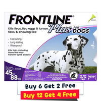 Frontline Plus for Large Dogs 45-88 lbs (Purple)