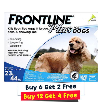 Frontline Plus for Medium Dogs 23-44 lbs (Blue)