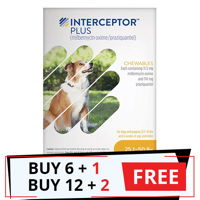 Interceptor Plus Chew (Interceptor Spectrum) for Dogs 25.1 - 50lbs (Yellow)