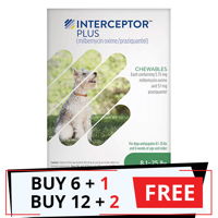 Interceptor Plus Chew (Interceptor Spectrum) for Dogs 8.1 - 25lbs (Green)