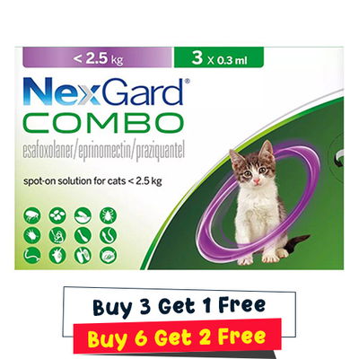 Nexgard Combo For Cats Upto 5.5lbs