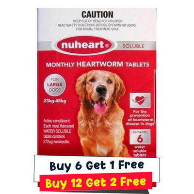 Nuheart Generic Heartgard for Large Dogs 51-100lbs (Red)