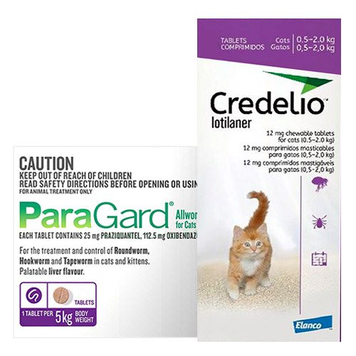 Credelio for Cats & Paragard Cat Combo