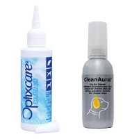 Optixcare Eye Cleaner & Cleanaural Ear Cleaner Combo