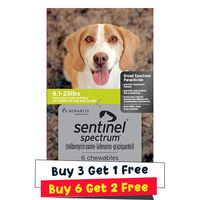 Sentinel Spectrum Green for Dogs 8.1-25 lbs