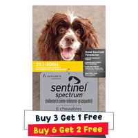 Sentinel Spectrum Yellow for Dogs 25.1-50 lbs