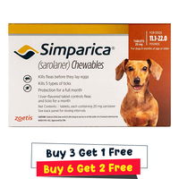 Simparica Chewables for Dogs 11.1-22 lbs (Brown)