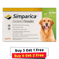 Simparica Chewables for Dogs 44.1-88 lbs (Green)