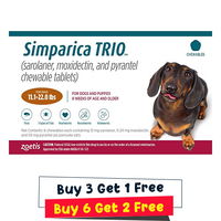 Simparica TRIO for Dogs 11.1-22 lbs (Caramel)