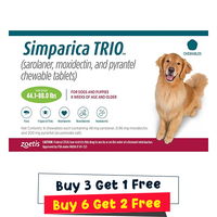 Simparica TRIO for Dogs 44.1-88 lbs (Green)