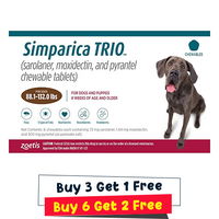 Simparica TRIO for Dogs 88.1-132 lbs (Brown)