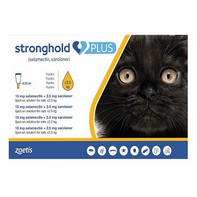Stronghold Plus for Kittens and Small Cats upto 5.5lbs (2.5Kg)