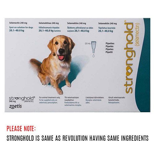 Revolution (Stronghold) for Large Dogs 40.1-85lbs (Green)