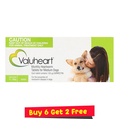 Valuheart For Medium Dogs 23 - 44 lbs (Green)