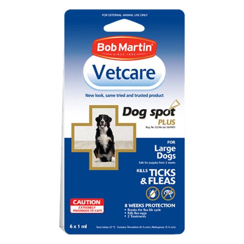 Bob Martin Vetcare Ticks & Fleas Spot Plus