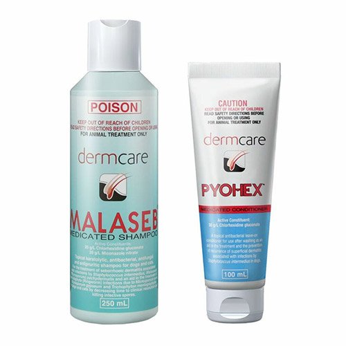 Malaseb Shampoo 250ml + Pyohex Conditioner 100ml (COMBO)