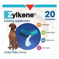 Zylkene Calming Supplement For Large Dogs 450mg 20 Tablets