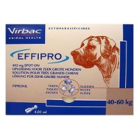 Effipro Spot-On Solution For Extra Large Dogs Over 88 Lbs (Brown) 4 Pack