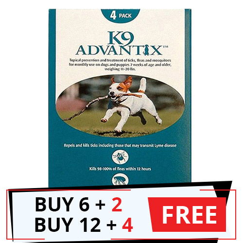 Buy K9 Advantix Medium Dogs 11 20 lbs Aqua at Lowest Price