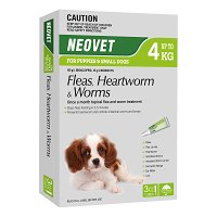 Neovet Spot-On For Puppies And Small Dogs Upto 8.8lbs (Green) 6 Pipettes